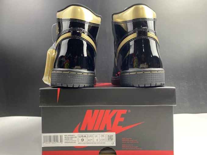 Chep Onekick 1 AIR GOLD BLACK METALLIC (2020) HIGH 555088-032 RETRO JORDAN 0823